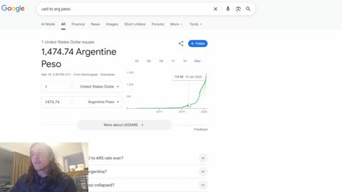 Be Grateful You were not Born in the 3rd World (Inflation Argentina)