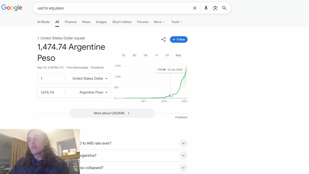 Be Grateful You were not Born in the 3rd World (Inflation Argentina)