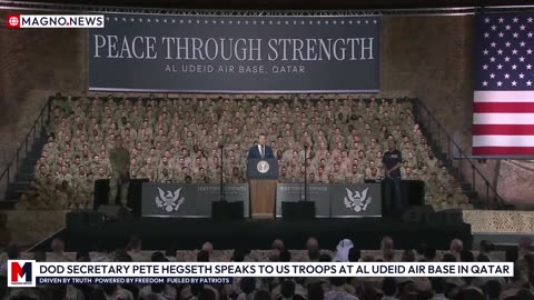 🇺🇸 Commander-in-Chief Donald Trump speaks to US Troops at Al Udeid Air Base in Qatar [LIVE]