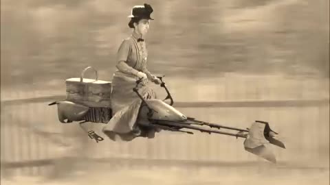 The Wicked Witch has a Speeder Bike