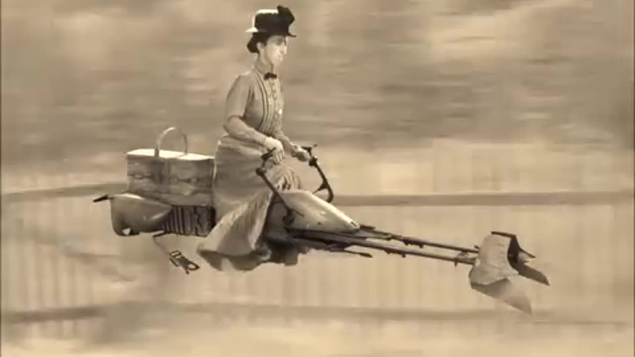 The Wicked Witch has a Speeder Bike