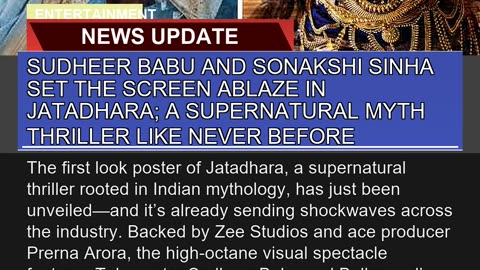 Sudheer Babu and Sonakshi Sinha Set the Screen Abl