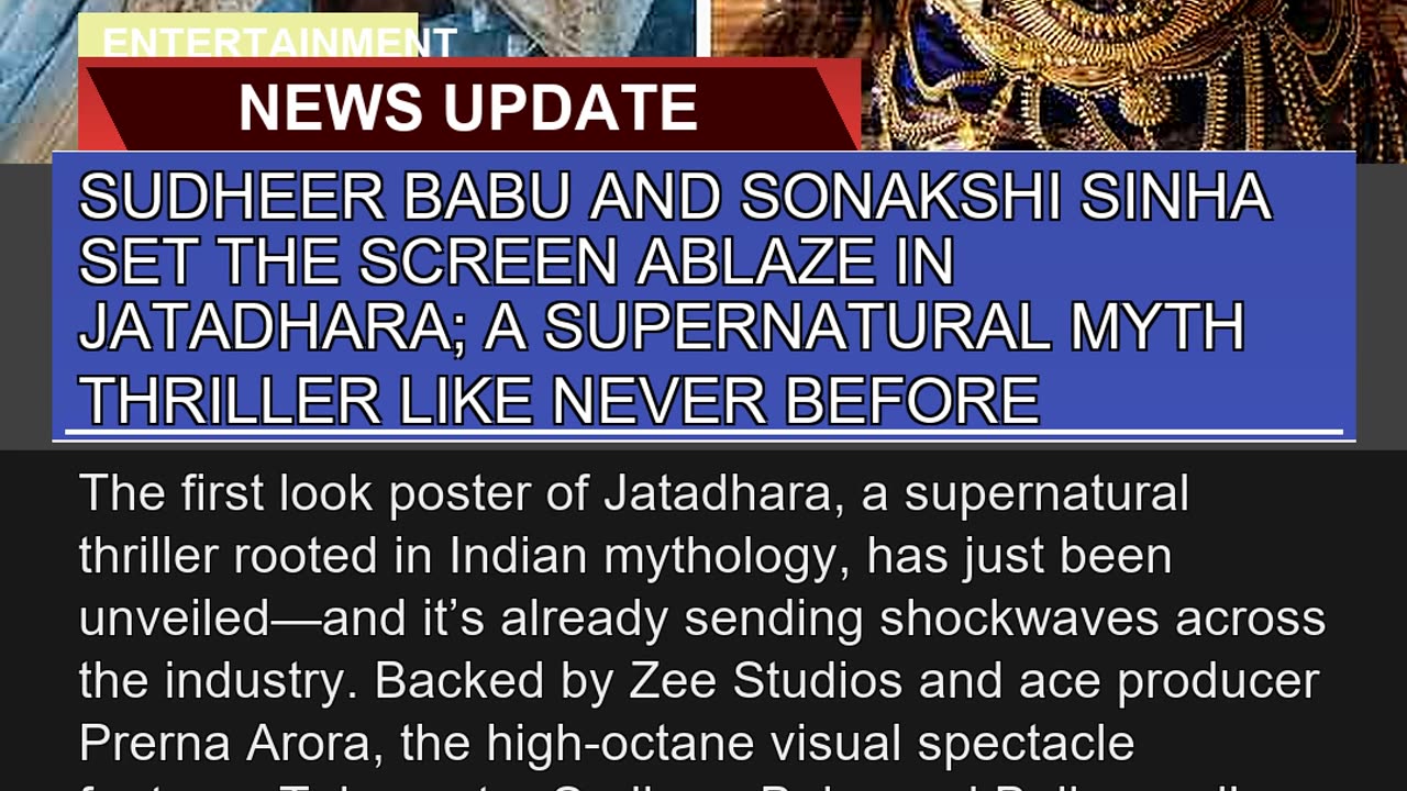 Sudheer Babu and Sonakshi Sinha Set the Screen Abl