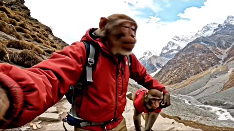 Monkey vlog tour kedarnath mandir 🙏🙏
