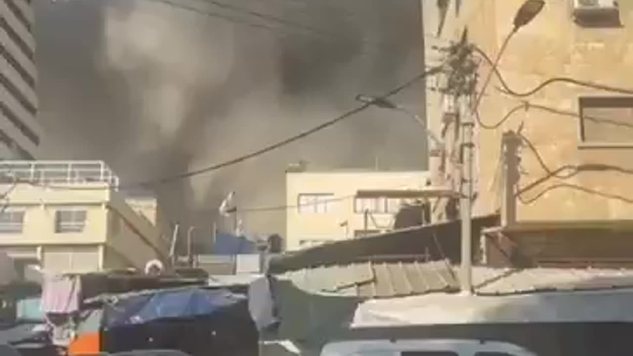 Heavy smoke in Haifa, Israel after Iranian missile attack