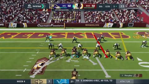 1964 WASHINGTON VS Madden 21 I Franchise WEEK 4 VS BALTIMORE