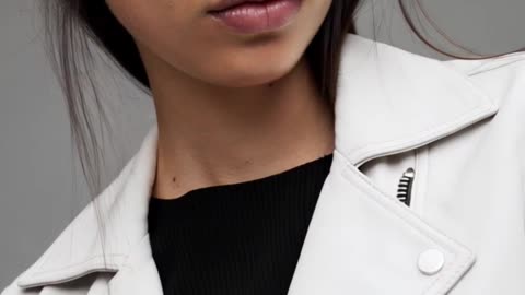 Cropped Biker That Makes White Look Fearless