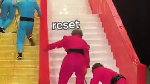 Slippery vs sticky stairs