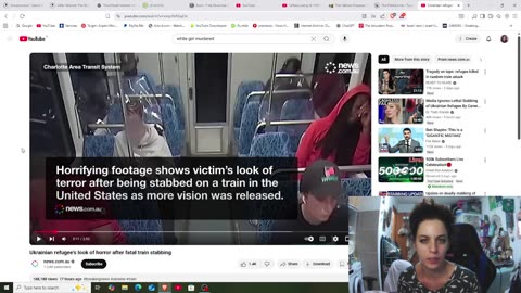 Black Man Murders White Ukranian female Refugee ... & Black People Do nothing TO Help Her