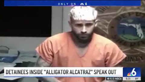LISTEN: Alligator Alcatraz Inmate WHINES about conditions at Everglades facility