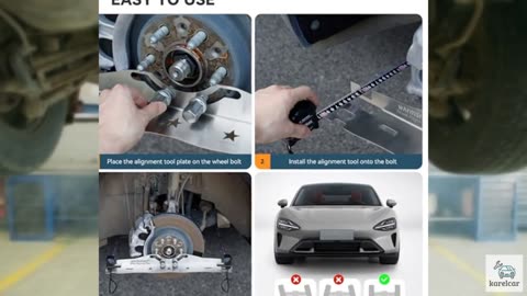 Wheel Alignment Tool,Alignment Tool with 2 Tape Measures for Fast Accurate Camb