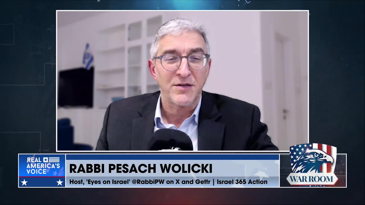 WOLICKI: Israel No Longer Evaluates Threats Based On Intention; We Evaluate Threats Based On Capabilities. So Long As There's No Real Solution For The Disarmament Of Hamas, Israel's Not Moving Anywhere