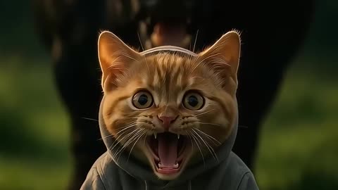 Cat Tries Milking a Cow and THIS Happens