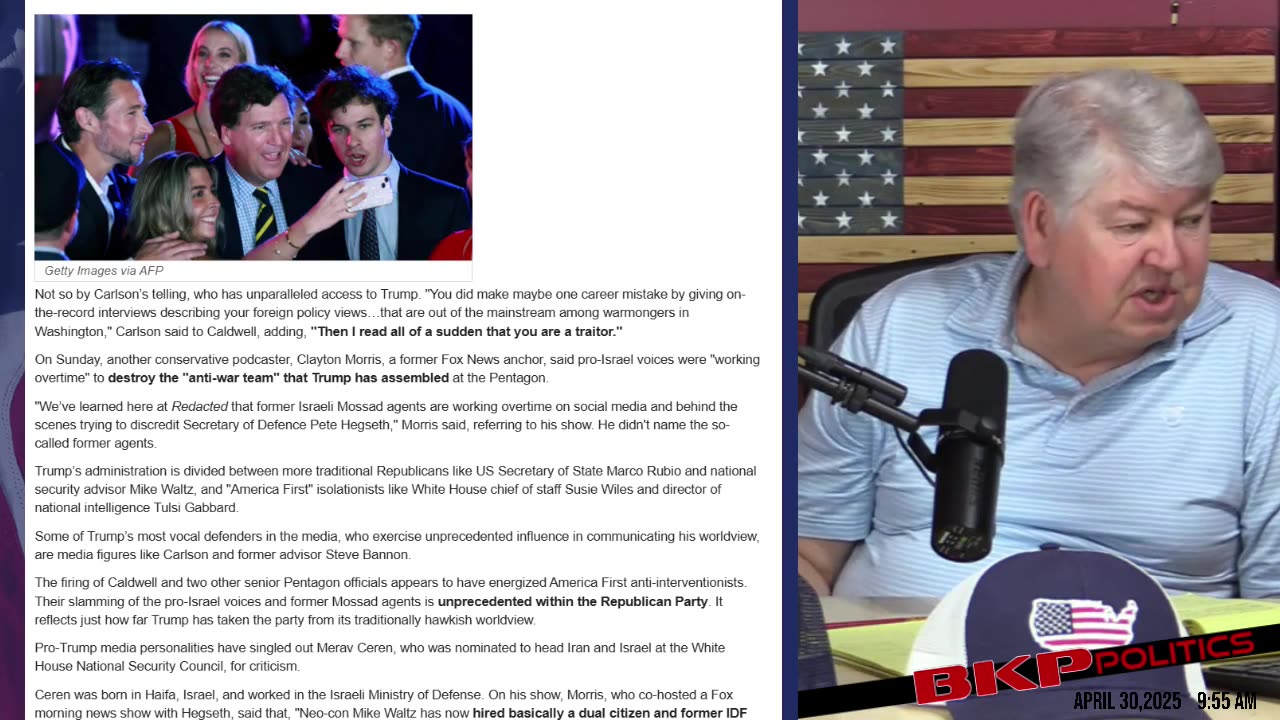 LIVESTREAM - Wednesday April 30, 2025 - 8:00am ET - Voice of Rural America with BKP