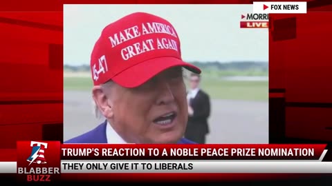 Trump's Reaction To A Noble Peace Prize Nomination