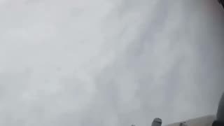 Hurricane hunters with the NOAA fly through the eye of the Hurricane Erin
