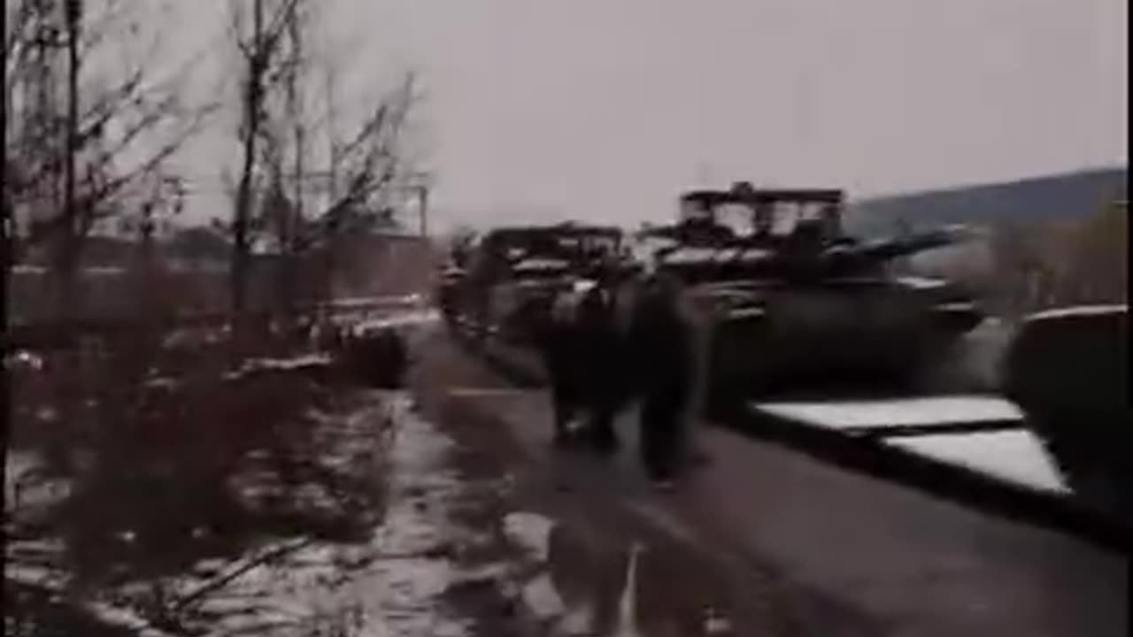 Echelon of T-72B3M tanks, model 2024