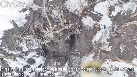 Combat Footage Another Russian eliminated by Foreign Fighter with Drone