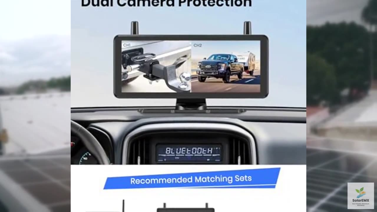 AUTO-VOX Wireless Backup Camera Solar Magnetic:1-Min Easy Installation,Super IR