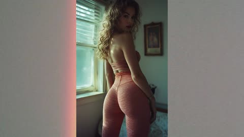 Young Stunning Woman in Leggings