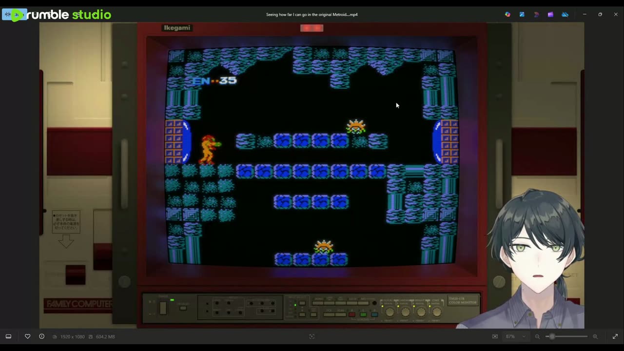LIVE Seeing how far I can go in the original Metroid...