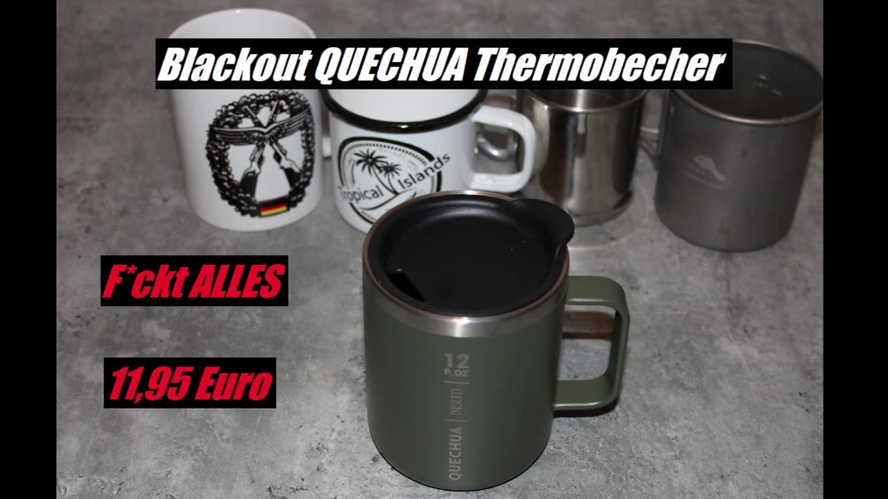 DER THERMOBECHER HAUT ES RAUS