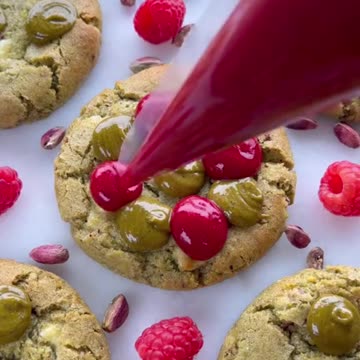 Nutty, Buttery, Berry-Sweet | Pistachio Raspberry Cookies | @London Life