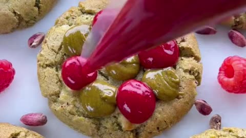 Nutty, Buttery, Berry-Sweet | Pistachio Raspberry Cookies | @London Life