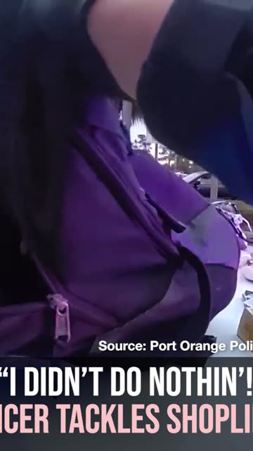 "I Didn't Do Nothin'!" Officer Tackles Shoplifter on Bicycle