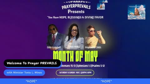 You have" HOPE, BLESSINGS and DIVINE FAVOR"
