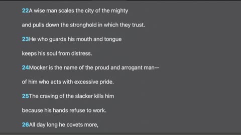 Proverbs 21:15-31