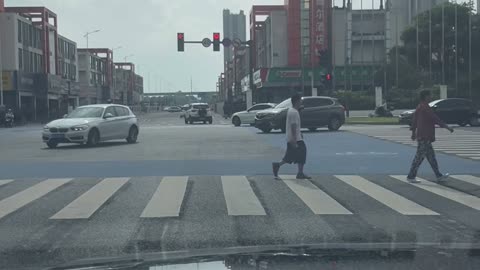 Sitting at another intersection of Wuxi, China