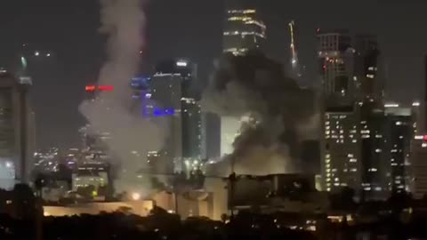 Iranian missile strikes Tel Aviv Israel 6-13-2025
