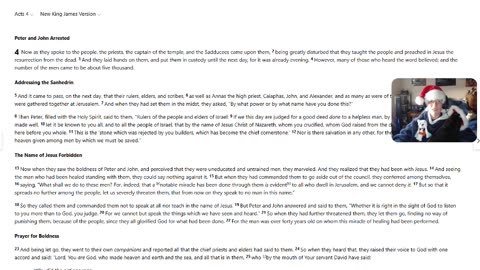 Acts 3 through 5 NKJV (Joshzilla89 Bible Reading)