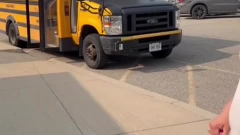 Male School Bus Driver dressed as a woman