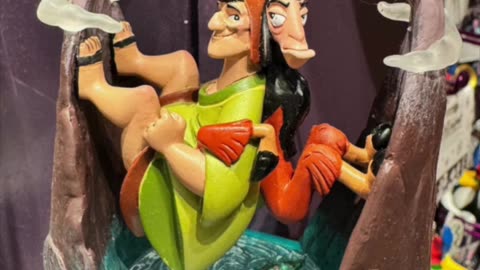 Disney Parks Pacha and Kuzco from The Emperor's New Groove Figurine Ornament #shorts