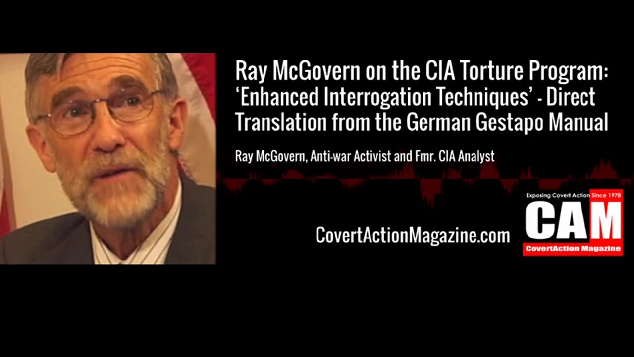 Ray McGovern on the CIA's Torture Program, 2018