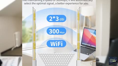 2025 Fastest WiFi Extender Signal Booster - Coverage Up to 9999 sq. ft, Easy Set