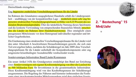 1.000 Mrd Sonderschulden - Grundgesetz Klimaneutral? Größte "Bestechung"?