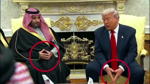 Pharaohs Arab Nobility at the White House / inverted pyramid hand signs -- Truth Seeker