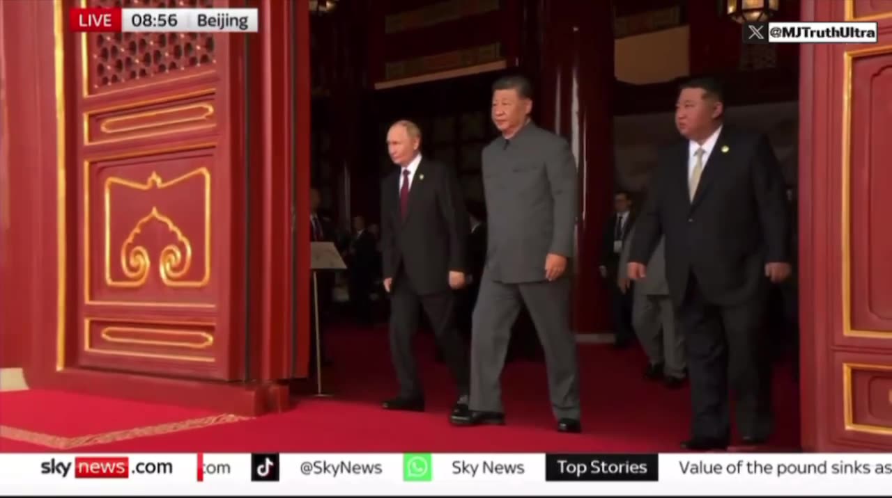 Putin, Xi, and Kim attend military parade in Beijing