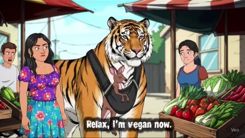 Tiger in the market