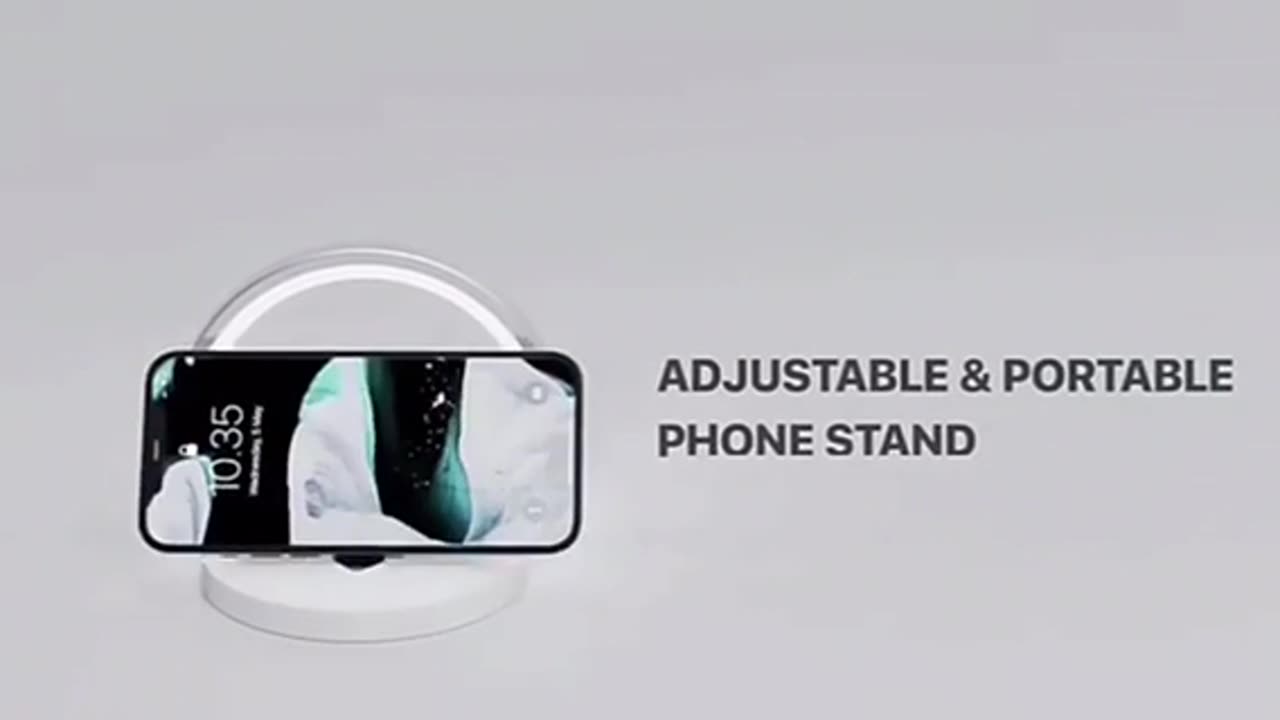 3 In 1 Foldable Wireless Charger Night Light Wireless Charging Station Stonego LED