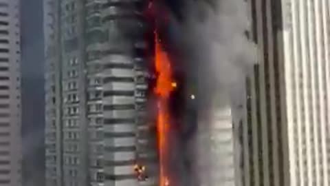 Fire in Dubai