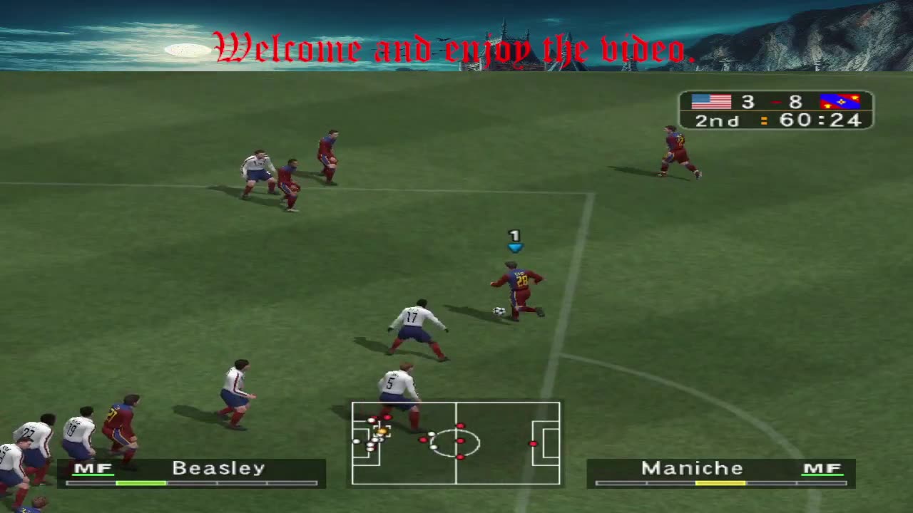 PES 3 training in 2 stars difficulty attempt 2 Victory