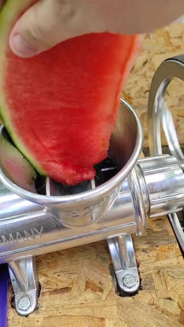Watermelon vs Meat Grinder