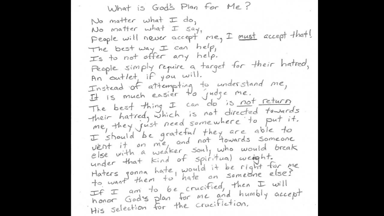God's Plan for Me (Garden of Eden Project)