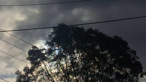 The white sun(blue hue) and yellow sun behind the "clouds" in the atmosphere
