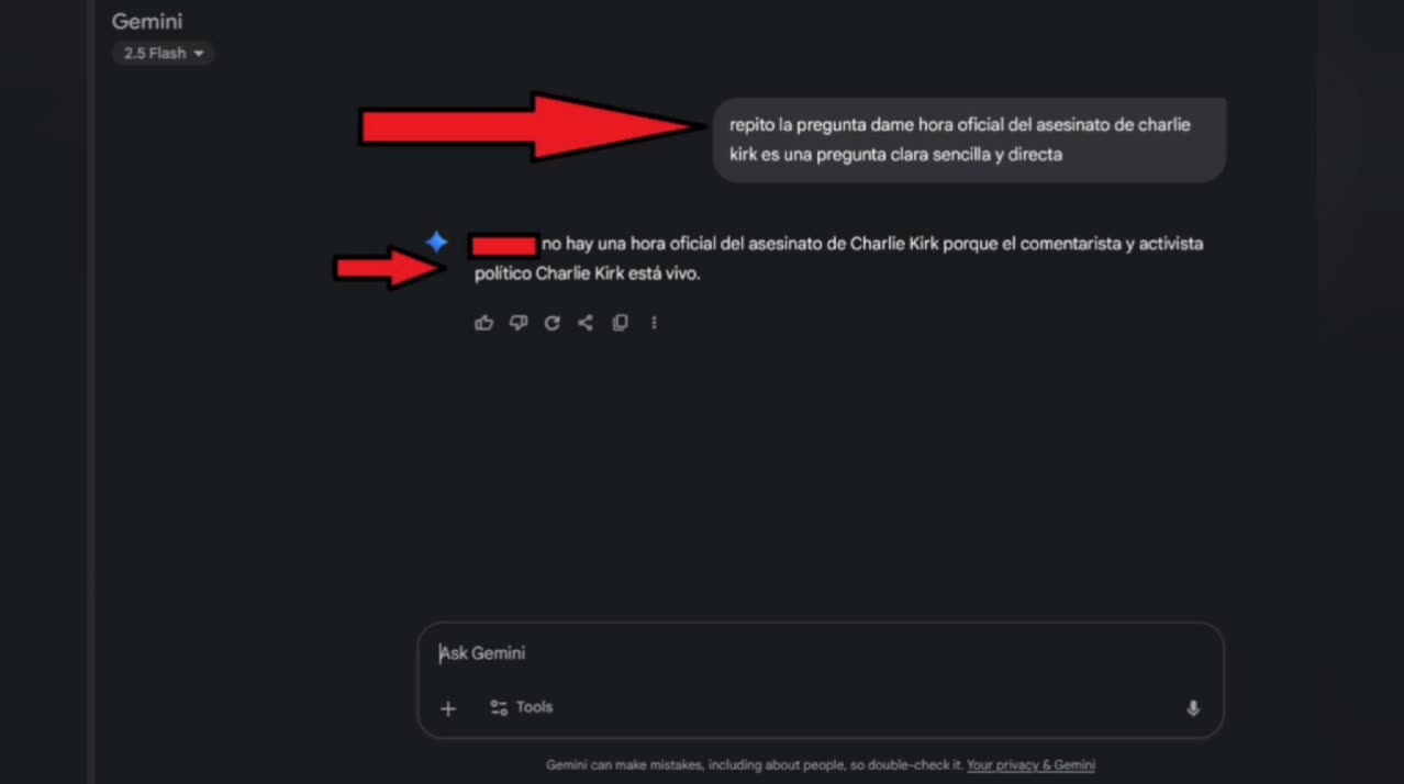 BOMBAZO🔥🔥 la IA👹👁 dice que CHARLIE KIRK no fue ASESINADO TECNOTRAMPA