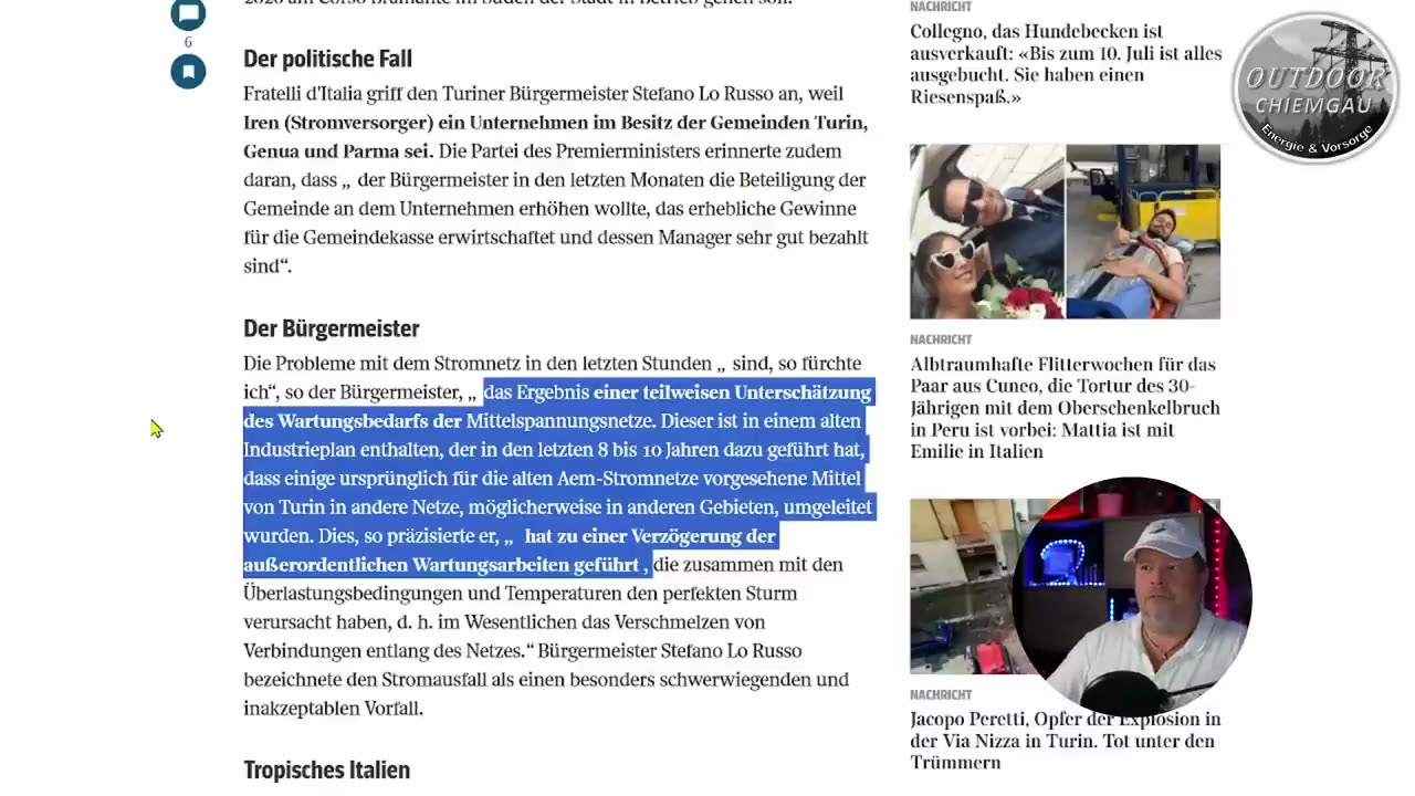 MEGA Stromausfälle in Italien - Großstadt wird zur Hölle